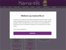 Tablet Screenshot of mama-life.nl